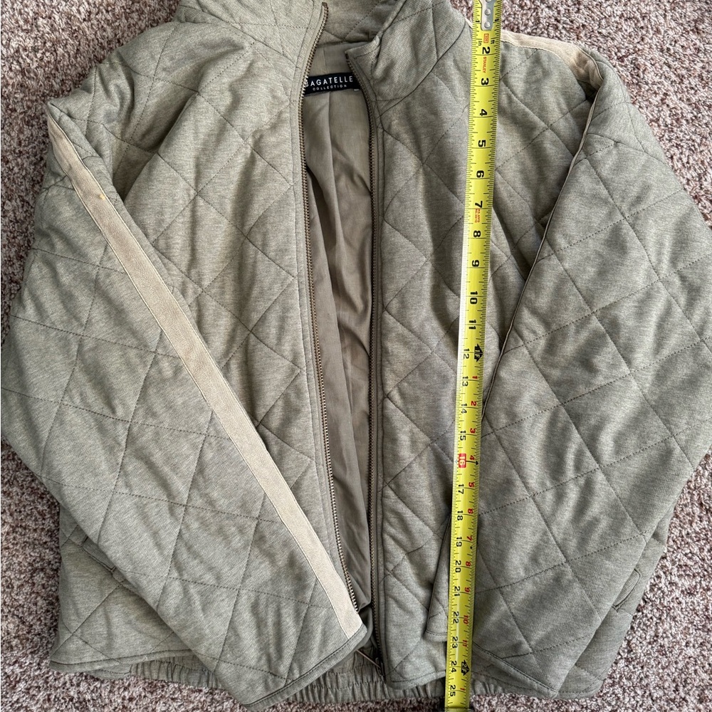Bagatelle Women’s Sage Green Quilted Jacket